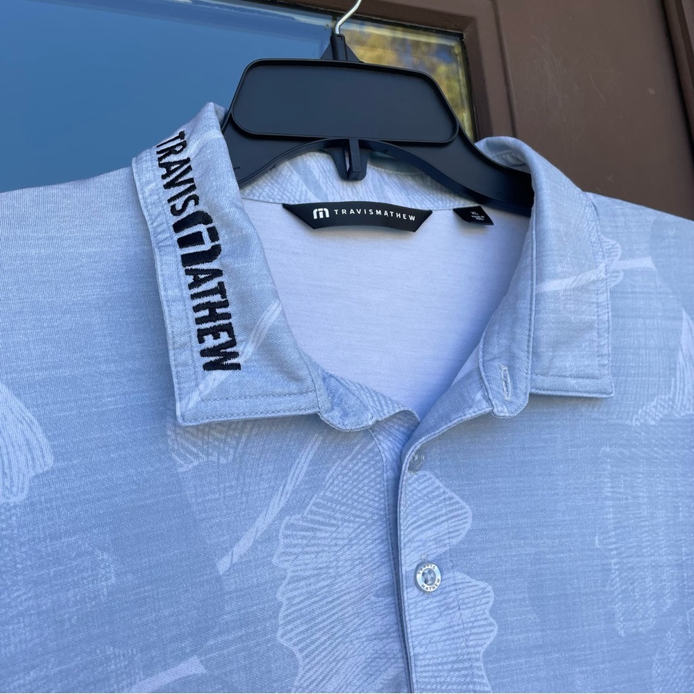 Travis Mathew Light Blue Patterned Olde Eight Gol… - image 3